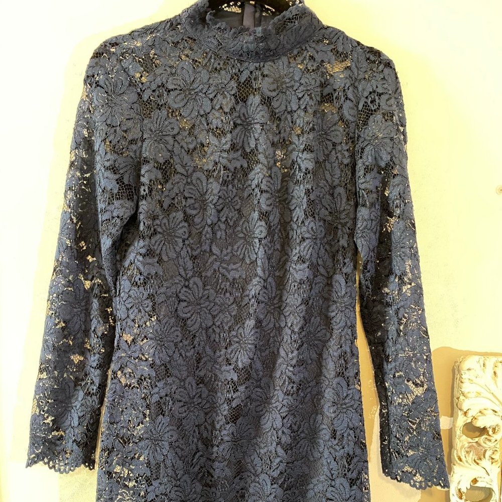 Lace Blue Dress Hope & Harlow Size 10